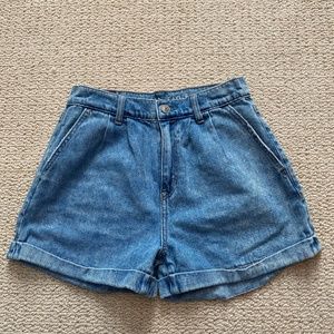 American Eagle High Rise Jean Shorts 0